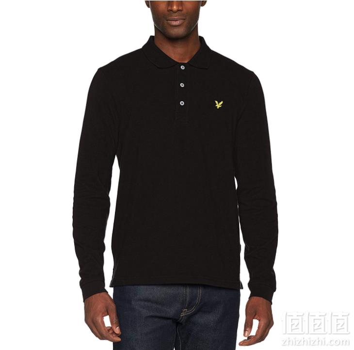 限XS码，Lyle & Scott 苏格兰金鹰 男士纯棉长袖POLO衫 prime会员免费直邮到手262元