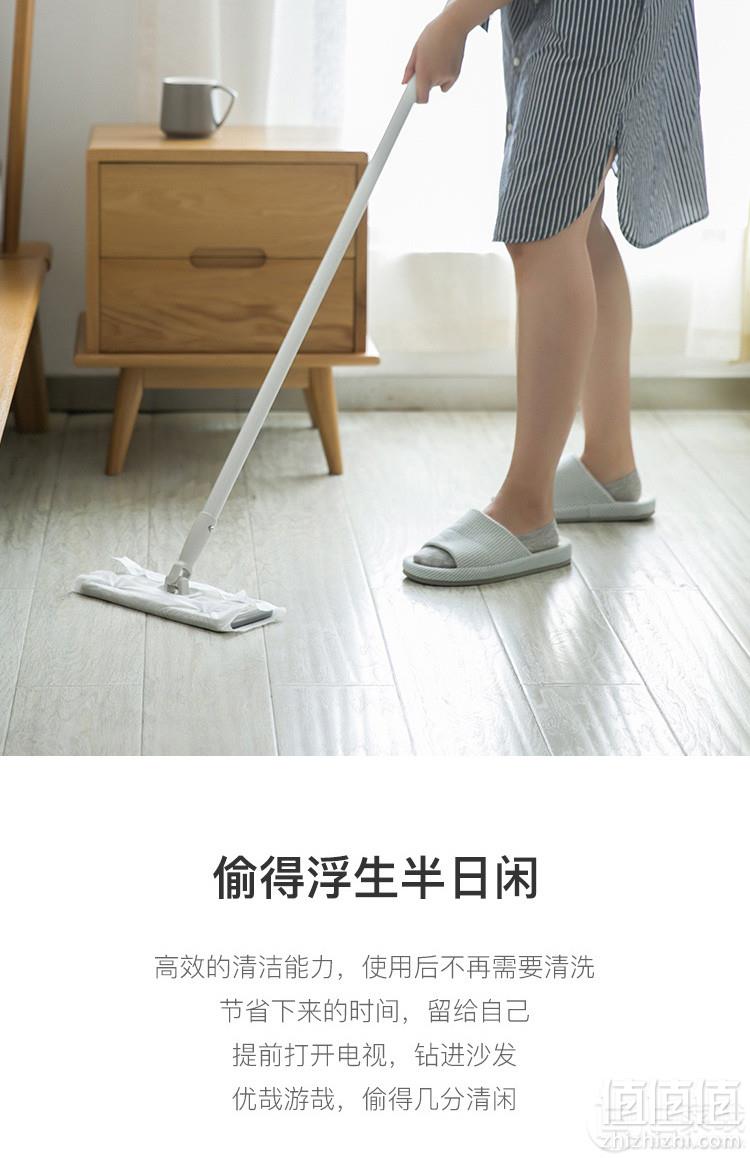 网易严选 360°旋转3节杆懒人拖把+10包除尘巾89元包邮（需用券）