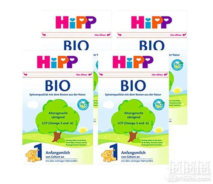 Hipp 喜宝 德国进口 有机婴幼儿配方奶粉1段 600g*4盒311.59元包邮（限PRIME会员）