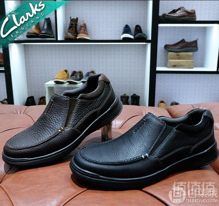 限US7.5码，Clarks 其乐 Cotrell Free 男士真皮一脚蹬休闲鞋 Prime会员免费直邮含税到手新低236.71元