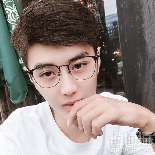 lashion 乐申 40004 男士半框眼镜框9.9元包邮