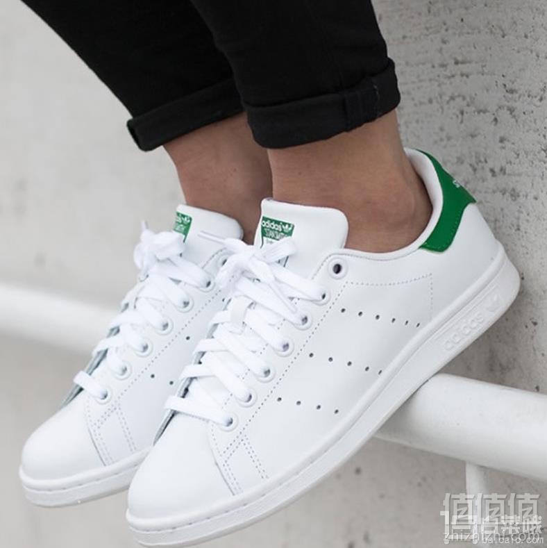 Adidas Originals 阿迪达斯 Stan Smith 男款复古小白鞋 绿尾307元包邮