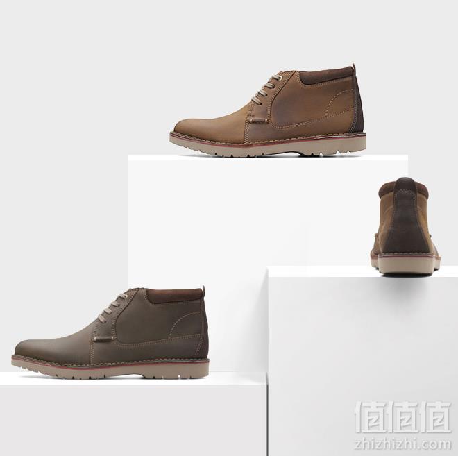 限41.5码，Clarks 其乐 Vargo Mid 男士系带短靴 Prime会员免费直邮含税到手441元