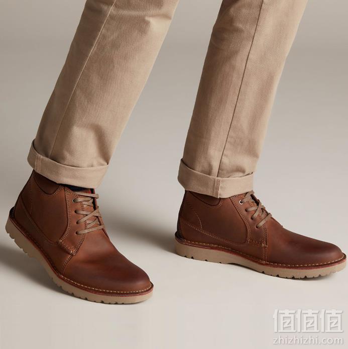 限41.5码，Clarks 其乐 Vargo Mid 男士系带短靴 Prime会员免费直邮含税到手441元