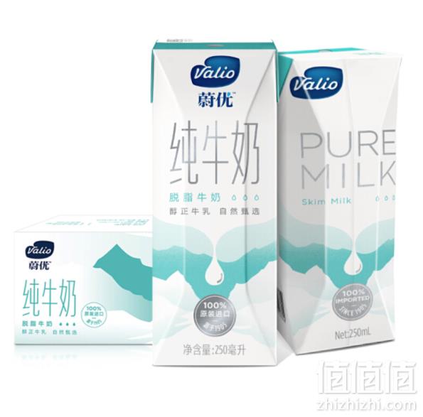 限地区，VALIO 芬兰蔚优 澳大利亚进口 脱脂牛奶 UHT纯牛奶 250ml*24盒*2件109元包邮（买一送一）