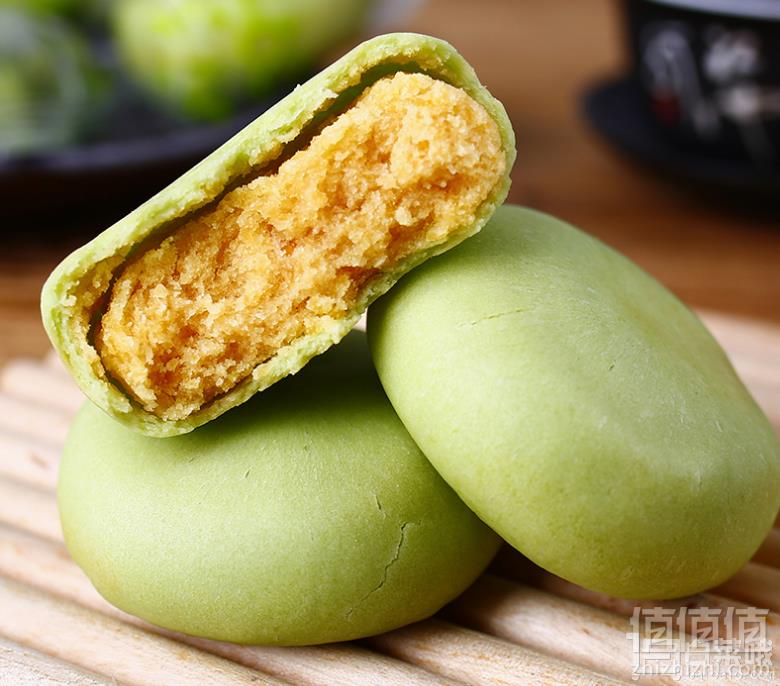 千丝 抹茶绿豆饼1kg整箱18.8元包邮（需领券）可第二件半价