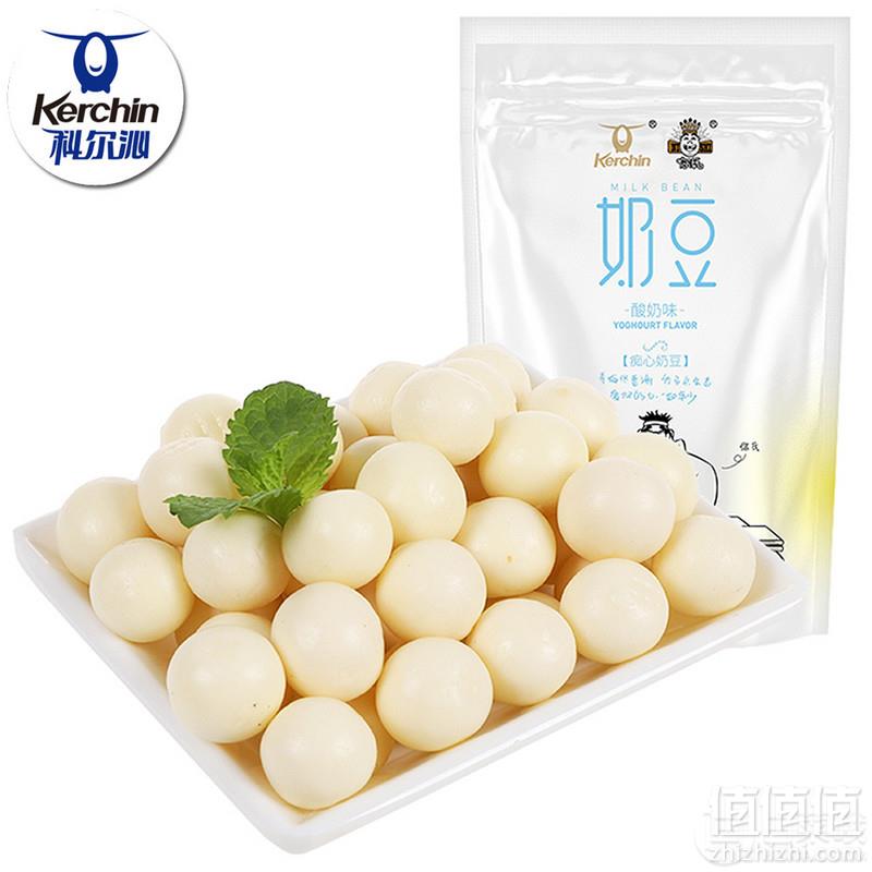 科尔沁 进口奶源 葡萄干夹心奶豆100g*8袋29.9元包邮（需领券）