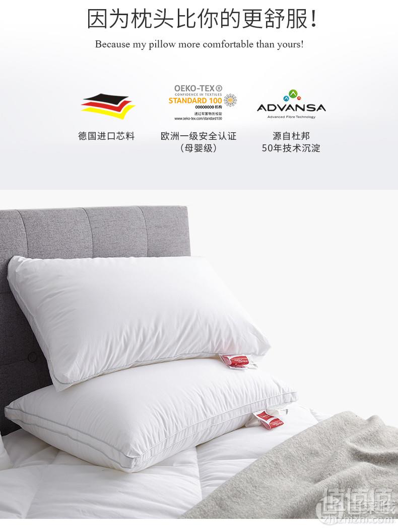 德国ADVANSA旗下品牌，Suprelle 德国进口 高支撑高回弹护颈枕69元包邮（需领券）
