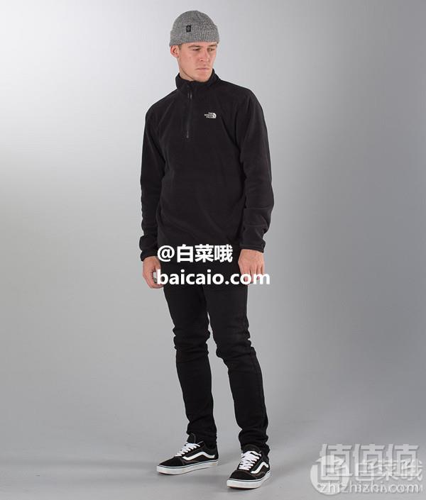 The North Face 北面 100 Glacier 男士1/4拉链抓绒衣 多色 Prime会员免费直邮含税到手290.59元