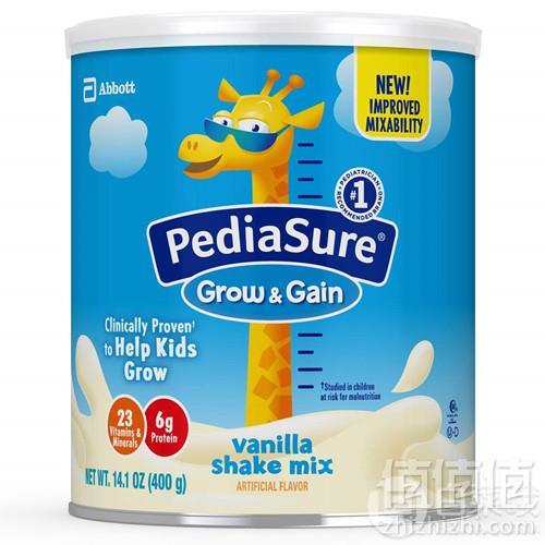镇店之宝，美国雅培 PediaSure 小安素助成长婴幼儿营养奶粉 香草味 400g*6罐 Prime会员免费直邮含税到手560.19元