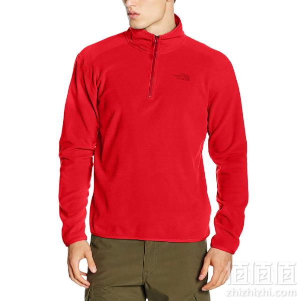 The North Face 北面 100 Glacier 男士1/4拉链抓绒衣 多色 Prime会员免费直邮含税到手290.59元