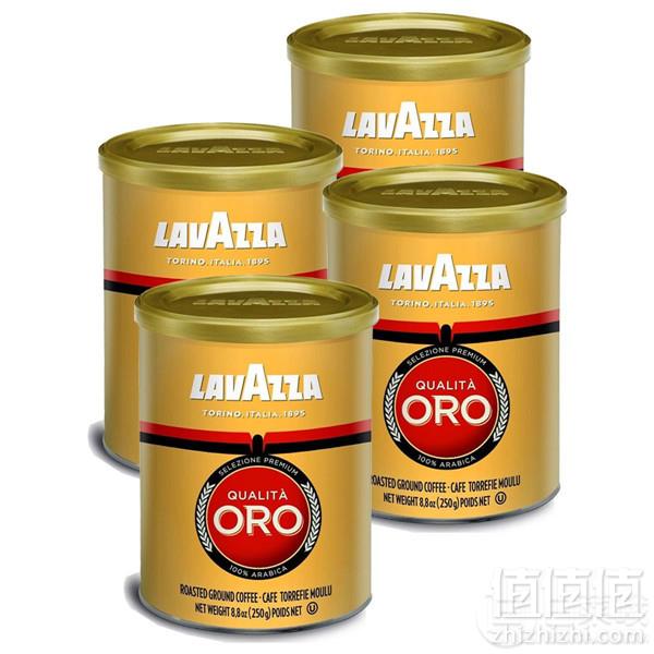 意大利进口，Lavazza 乐维萨 ORO欧罗金标咖啡粉250g*4罐装 Prime会员免费直邮无税到手新低201元