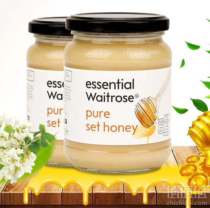 Waitrose 英国皇家认证 纯结晶蜂蜜 454g*3瓶 108元包邮包税36元/瓶包邮（3件8折）