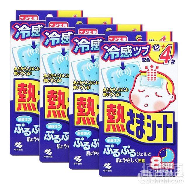 适合2岁以上儿童，KOBAYASHI 小林制药 儿童用退热贴 16片*4包99元包邮包税（需领券）