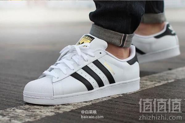 限尺码，adidas Originals 阿迪达斯 三叶草 经典贝壳头休闲鞋 €41.98 直邮到手￥400 国内￥899