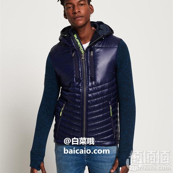 限S码，Superdry 极度干燥 Storm Hybrid 男士连帽保暖外套 Prime会员免费直邮含税到手新低372元