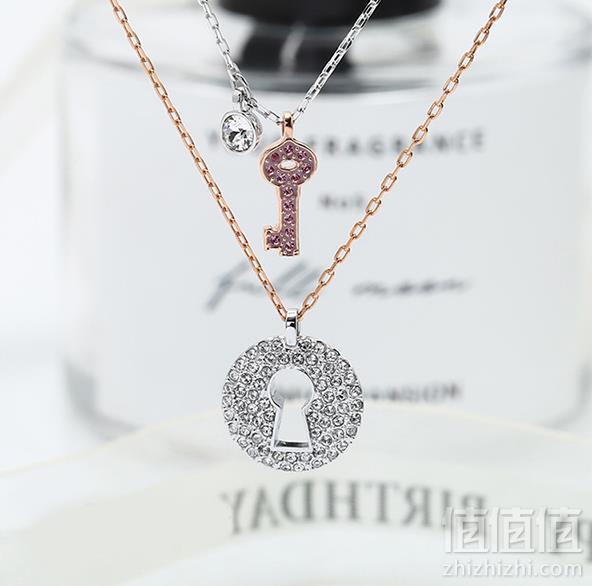 Swarovski 施华洛世奇 Crystal Wishes Key 女士钥匙和锁项链套装 5272240392.76元/件（凑单满减）