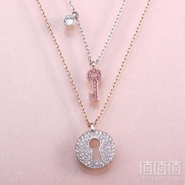 Swarovski 施华洛世奇 Crystal Wishes Key 女士钥匙和锁项链套装 5272240392.76元/件（凑单满减）