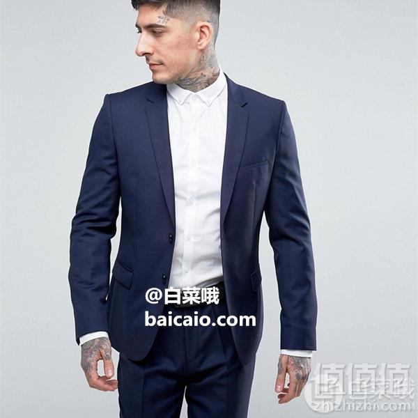 限XL码，HUGO Hugo Boss 雨果·博斯 Arti 男士修身纯初剪羊毛西装 Prime会员免费直邮含税到手新低734元