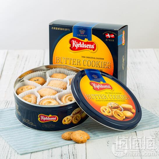 Kjeldsens 丹麦蓝罐曲奇 454g*3盒 送劳仑兹细薯条 100g*36包 ￥139.4包邮46元/件