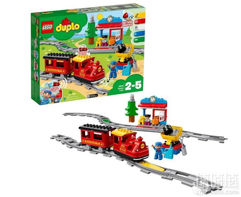 镇店之宝，LEGO 乐高 DUPLO 得宝系列 智能蒸汽火车 10874358.99元包邮（下单立减）