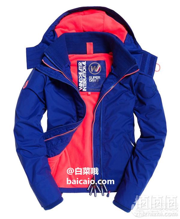 限S码，Superdry 极度干燥 Arctic Windcheater 女士连帽防风夹克 Prime会员免费直邮含税到手353元