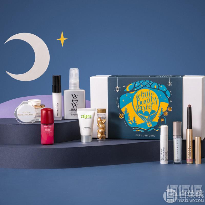 价值￡143，Powered by Feelunique 圣诞奢华九件套装 史低£34.8凑单免费直邮到手305元