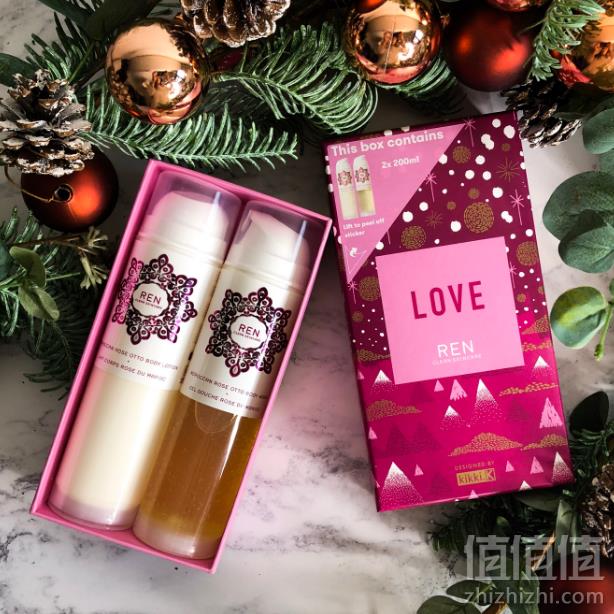 REN 摩洛哥奥图玫瑰两件套装（沐浴露200ml+身体乳200ml）史低5折£19凑单免费直邮到手168元