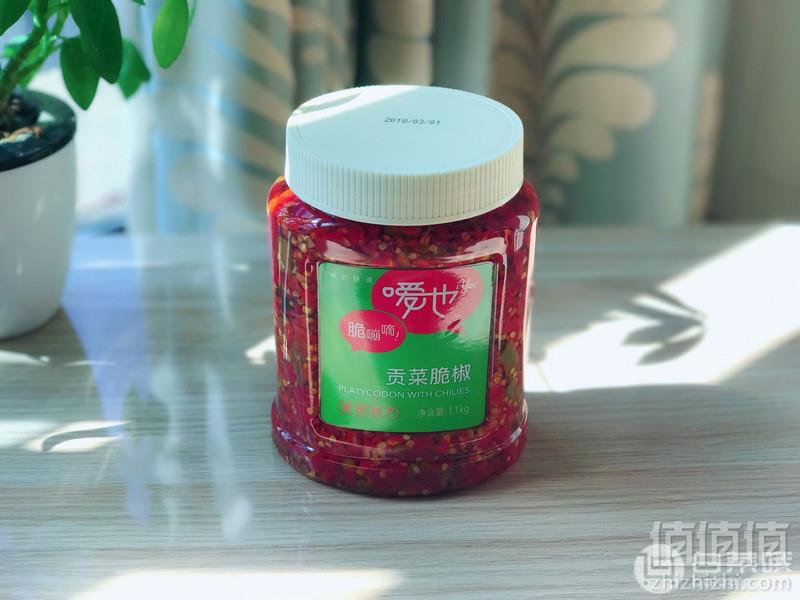 嘣脆嘀！湖南特产 嗳也 贡菜脆椒 428克14.8元包邮（需领券）有晒单