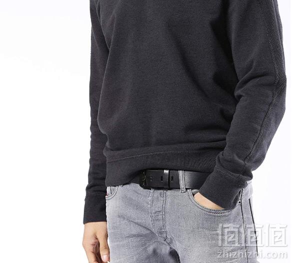限尺码，Diesel 迪赛 Blue Star 男士牛皮皮带 Prime会员凑单免费直邮含税到手149元