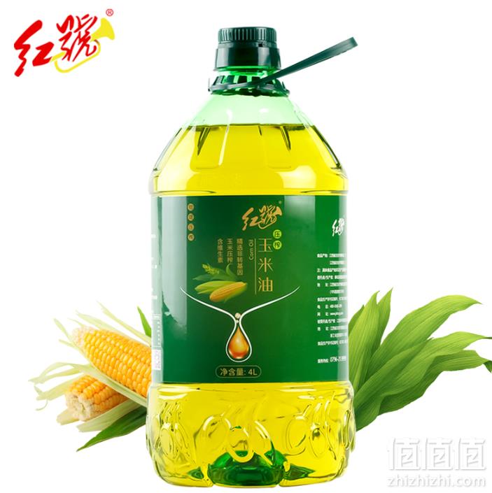 红号 非转基因玉米油 4L49.9元包邮（需领券）