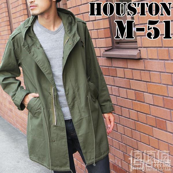 明星同款，Houston M-51 复刻版派克大衣5409M 两色 Prime会员免费直邮含税到手844元（需用码）