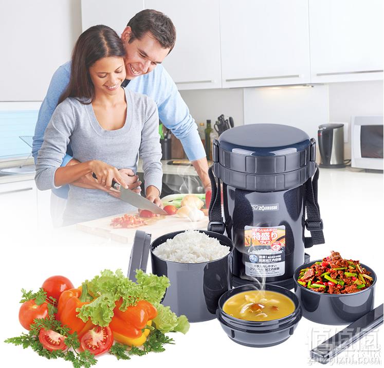 Zojirushi 象印 SL-GH18-BA 不锈钢保温饭盒组合 Prime会员凑单免费直邮含税到手190.73元