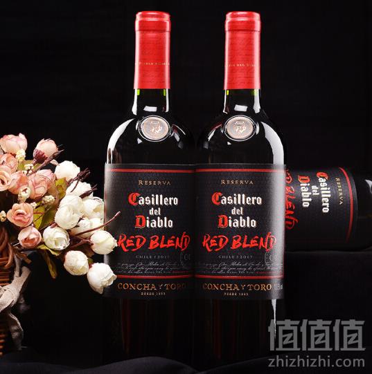 智利进口，干露酒厂 红魔鬼 Casillero del Diablo 黑金珍藏红葡萄酒 750ml*6 588元包邮98元/瓶