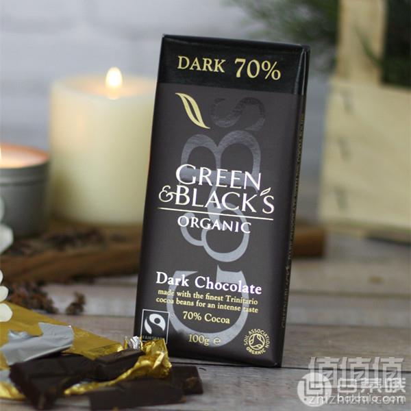 镇店之宝，Green & Black's Organic 70％可可 黑巧克力 100g*10排 Prime会员免费直邮无税到手218.26元