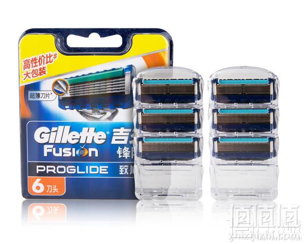 Gillette 吉列 锋隐致顺 手动剃须刀 刮胡刀片 6刀头105元包邮