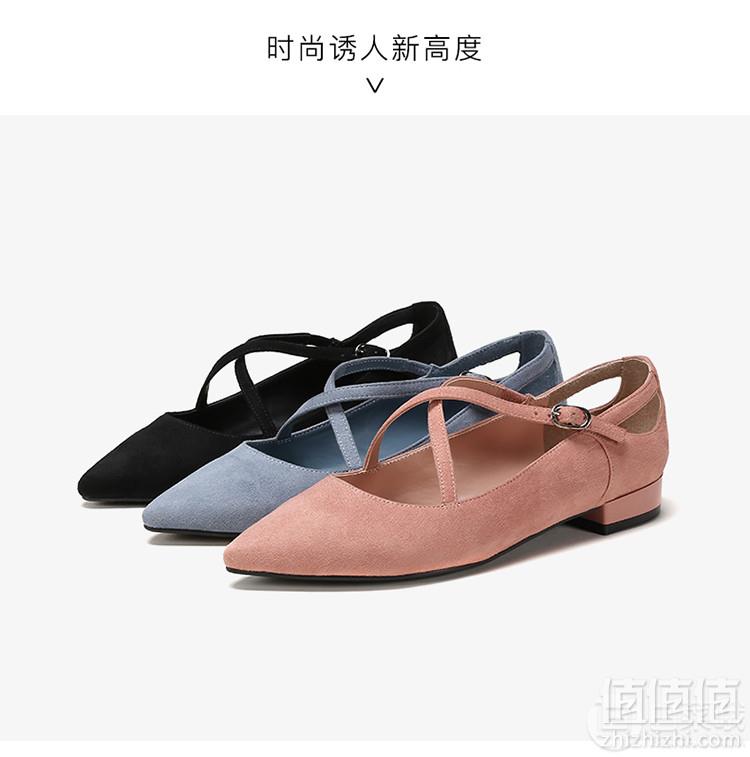 达芙妮 杜拉拉时尚细带浅口尖头单鞋 3色39元包邮（需领券）