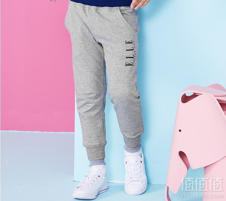 2019春新款，ELLE kids 男童针织休闲束脚裤 3色新低59元包邮（需领券）