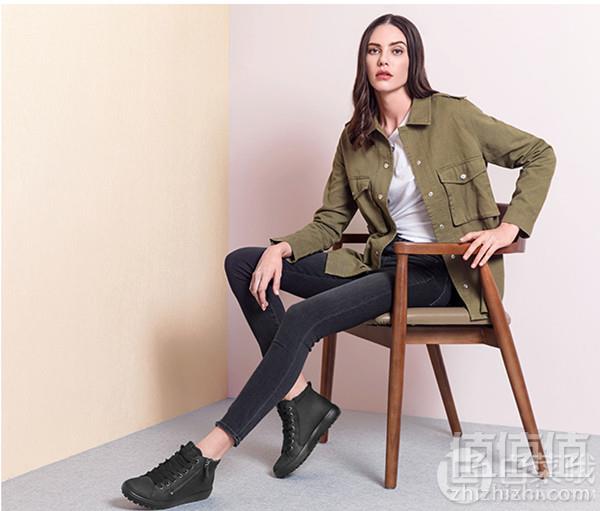 限35码，ECCO 爱步 柔酷7号 Tred 女士羊毛衬里高帮Gore-Tex®防水休闲鞋 Prime会员免费直邮含税到手844元（天猫旗舰店￥2099）