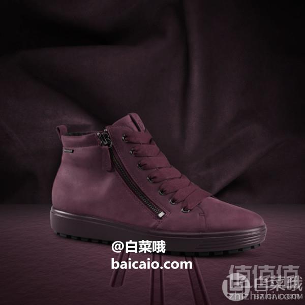 限35码，ECCO 爱步 柔酷7号 Tred 女士羊毛衬里高帮Gore-Tex®防水休闲鞋 Prime会员免费直邮含税到手844元（天猫旗舰店￥2099）