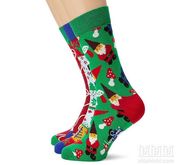 袜子界时尚担当，Happy Socks 男士中筒袜礼盒 3双装 prime会员凑单免费直邮到手150元