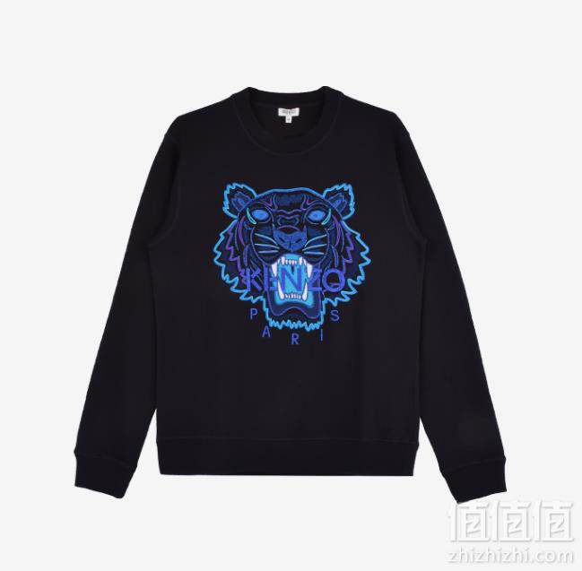 Kenzo 高田贤三  男士2018圣诞系列经典虎头刺绣卫衣1099元包邮包税