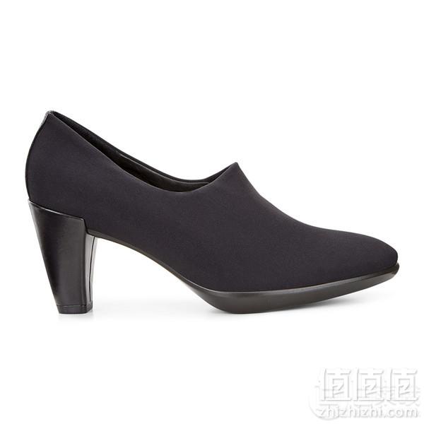 限尺码，ECCO 爱步 Shape 55型塑系列 女士真皮粗跟单鞋 Prime会员免费直邮含税到手502元