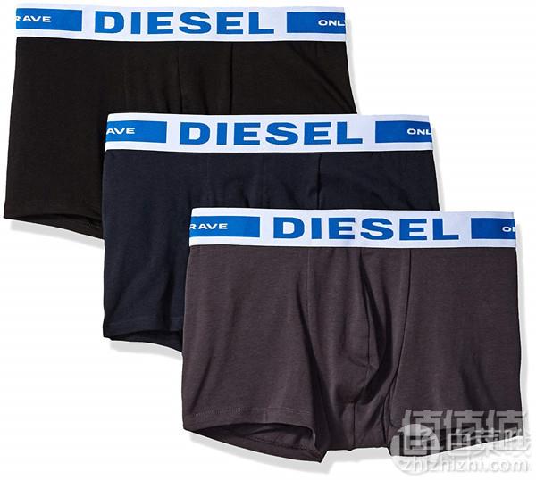 限XS码，Diesel 迪赛 Kory 男士弹力平角内裤3条装直邮含税到手138元