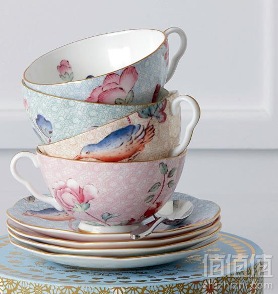 国内￥740，Wedgwood 玮致活 骨瓷 杜鹃粉色茶杯碟组 280cc Prime会员免费直邮含税到手324元