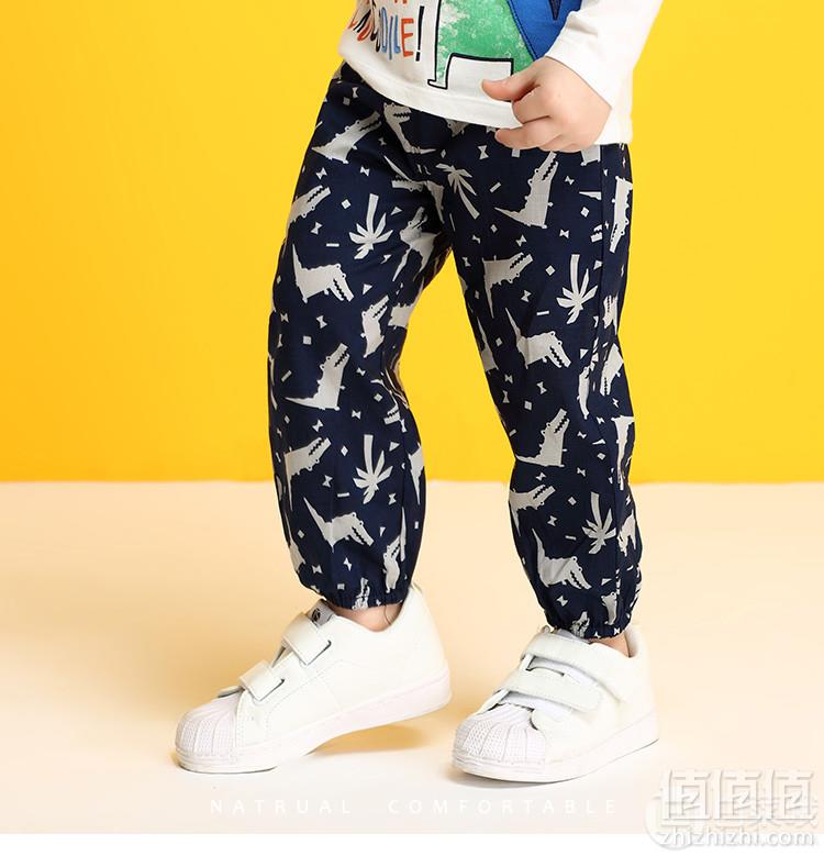 A类品质，安奈儿 男童纯棉哈伦运动裤 2色49元包邮（需领券）