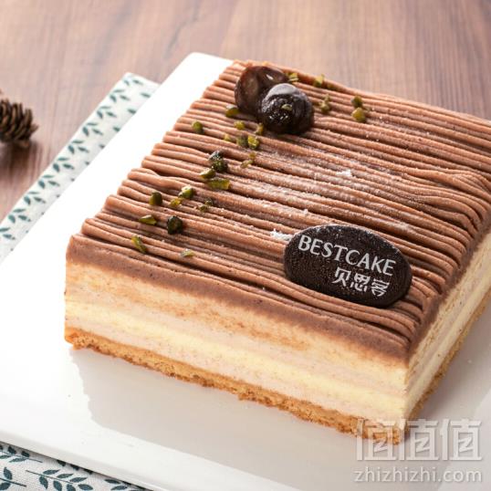 限地区，bestcake 贝思客 朗姆香栗慕斯蛋糕 2.2磅168元包邮（需领券）