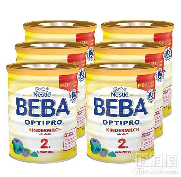 Nestlé 雀巢 BEBA贝巴 Optipro 2段婴幼儿奶粉 800g×6罐装 Prime会员免费直邮含税到手新低613.53元