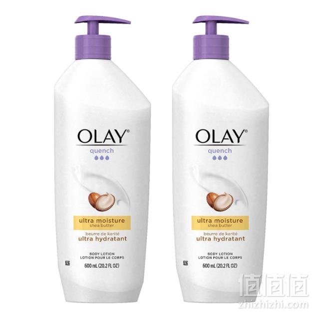 Olay 玉兰油 乳木果超滋润美白身体乳600ml*2瓶装 Prime会员凑单免费直邮含税到手140.71元