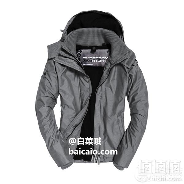 限S码，Superdry 极度干燥 Arctic Windcheater 男士连帽防风夹克 Prime会员凑单免费直邮含税直邮含税到手221元